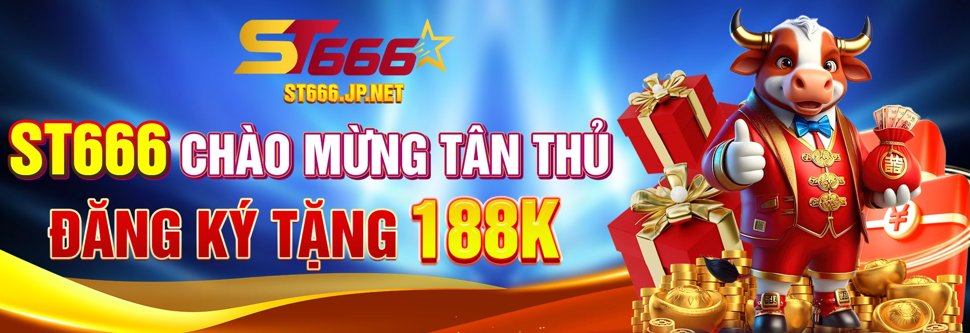 ST666 chào mừng tân thủ đăng ký nhận 188K miễn phí, khuyến mãi nhà cái ST666 mới nhất