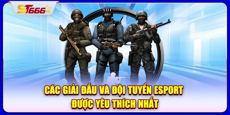 Các giải đấu và đội tuyển Esport được yêu thích nhất