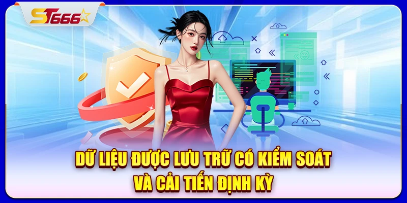 Dữ liệu được lưu trữ có kiểm soát và cải tiến định kỳ